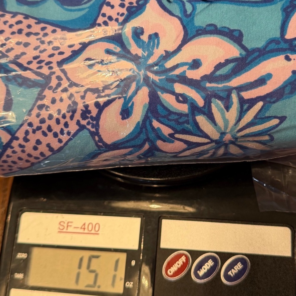 Lilly Pulitzer Sophie Dress XXL Blue Sound The Sirens Print Resortwear Beach - Picture 9 of 9
